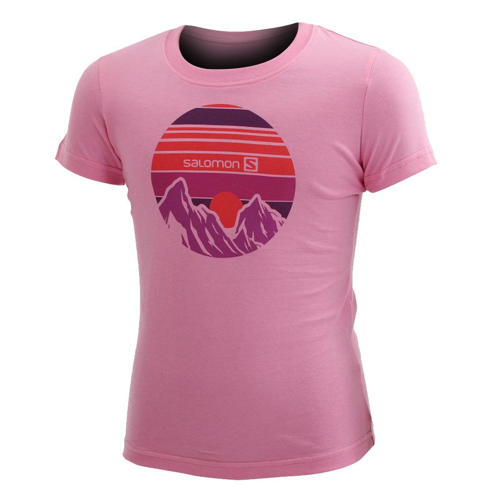 Salomon LEVELS SS G Camisetas Niños - Rosas - Colombia (47065-LYZW)